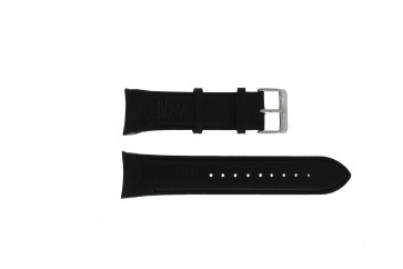 Swiss Military Hanowa horlogeband 06-4278.04.001.07 Leder Zwart + zwart stiksel
